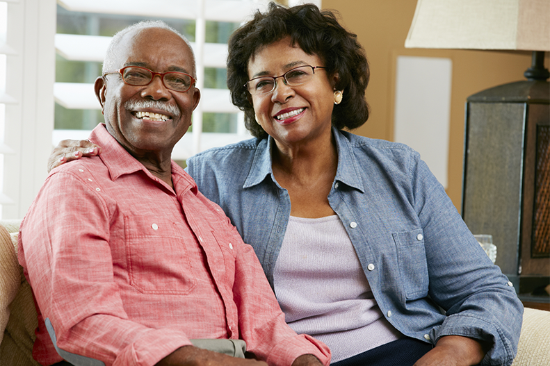 older couple with glasses