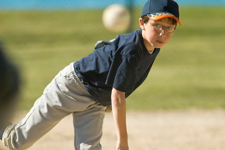 young baseball pitcher