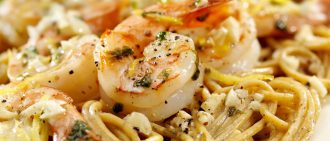 Recipe: Pan-Seared Basil Shrimp with Multigrain Pasta