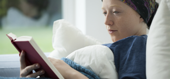 cancer patient reading