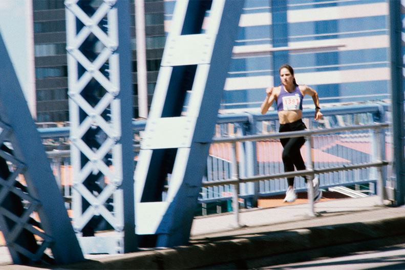running on bridge