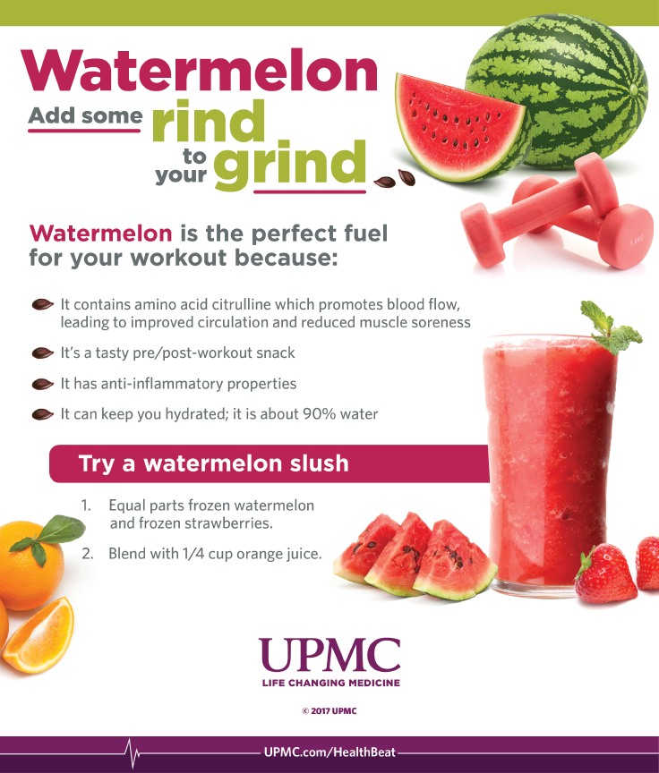 Learn more about the health benefits of watermelon