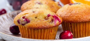 These whole wheat cranberry muffins are a great snack for the whole family