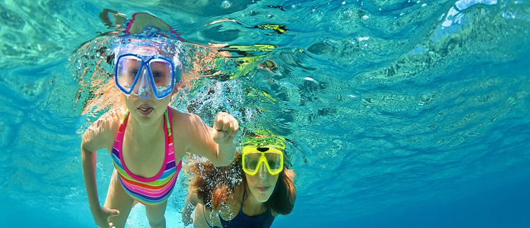 Underwater safety is important for kids