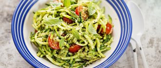 Video: Easy Zucchini Noodle and Pesto Recipe