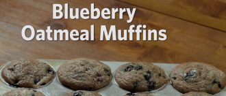 视频食谱:蓝莓燕麦松饼