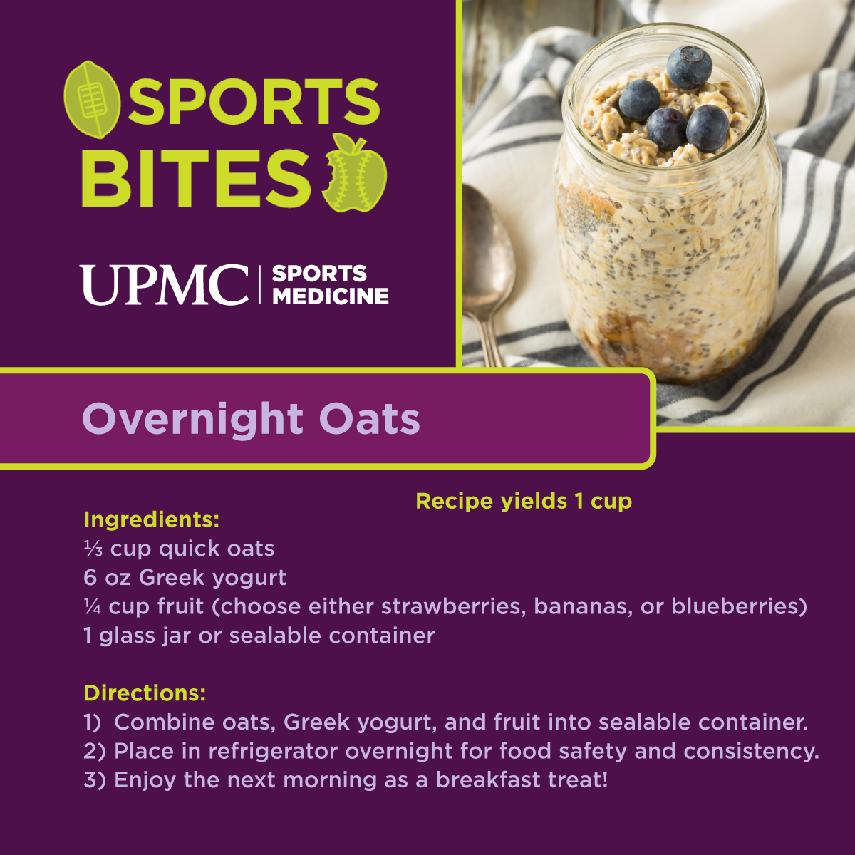 Learn more about how to make overnight oats