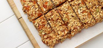 Get the recipe for these almond butter zucchini breakfast bars