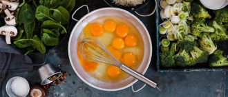 食谱:花椰菜和黑豆蛋烘培