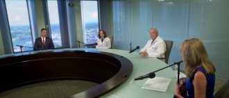 UPMC doctors hold a round table discussion on COVID-19.