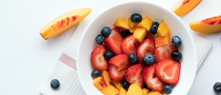 Bowl of healthy fresh berries