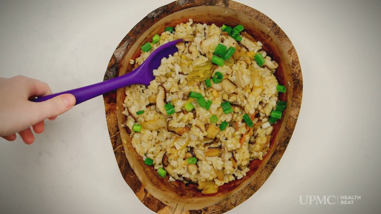 This hearty dish incorporates bold flavors and nutrient-packed brown rice. Watch how easy it is to make this in under 30 minutes.