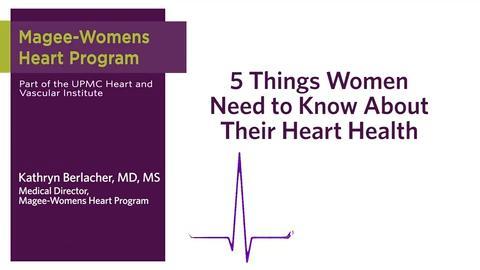 What's the key to heart health for women? Learning these five key heart health figures.