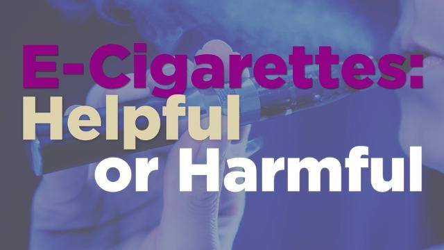 Helpful or harmful? Brian Primack, M.D., Ph.D., discusses research about E-Cigarettes.