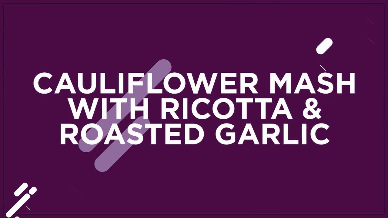 This simple yet healthy side dish includes garlic, cauliflower, and delicious ricotta cheese.
