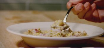 Snuggle up with a bowl of turkey white chili. Get the recipe.