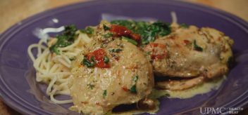 Get the recipe for creamy Crockpot Tuscan Garlic Chicken.