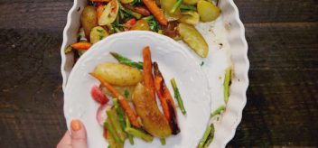 Brighten up your plate with this delicious seasonal side of roasted spring vegetables. Get the recipe.