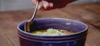 Welcome spring to the dinner table with this warm and satisfying minestrone soup. Get the recipe.
