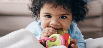 Tooth eruption and teething in children